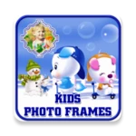 kids photo frames android application logo